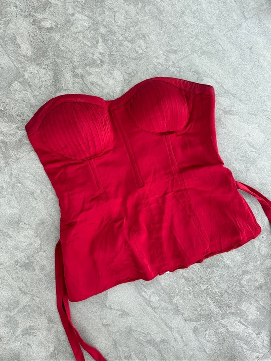 LPA Red Poise Corset Top